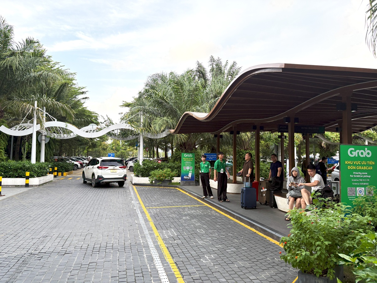 ダナン国際空港国際線ターミナルのGrab乗り場